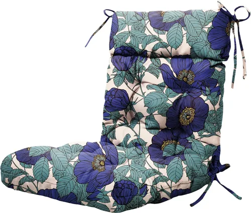 Miniatura 8 de ARTPLAN Cojín para silla de exteriores, cojín de respaldo alto para patio con lazo para silla mecedora Adirondack, 44 x 21 x 4 pulgadas, 1 unidad