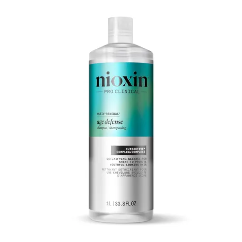 Nioxin Age Defense Shampoo for Aging Hair | Detox Scalp Cleanser with Niacinamide | Deeply Cleanses & Purifies Scalp & Hair | Paraben, Sulfate &