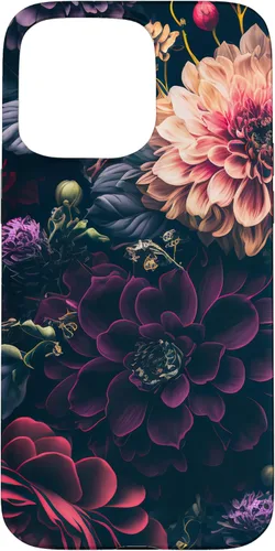 Miniatura 31 de Dahlia Flower Moody Dark Floral Pink and Purple Pattern Case for iPhone 17