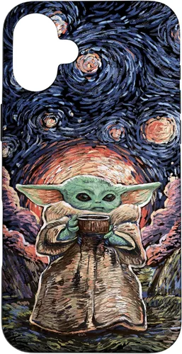 Miniatura 23 de Star Wars: The Mandalorian The Child Starry Night Style - Carcasa para iPhone 17