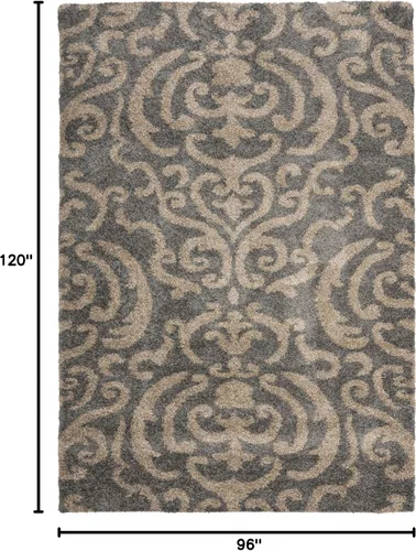 Miniatura 2 de Safavieh Florida Shag Collection SG462-1113 Alfombra afelpada de pasillo, crema y beige., Polipropileno, Crema / Beige