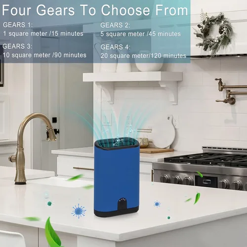 Miniatura 5 de Generador de ozono portátil purificador de aire – 5000 mAh recargable con batería eliminador de olores para el hogar, coche, hotel, habitaciones