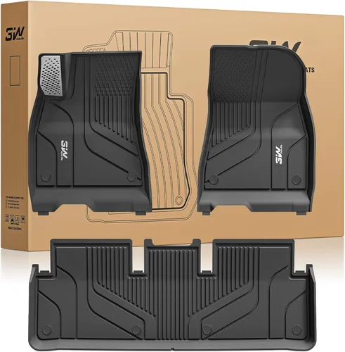 Miniatura 12 de 3W – Tapetes y revestimiento para maletero compatibles con Tesla Model S 2021-2026, tapetes TPE para todo tipo de clima con ajuste personalizado