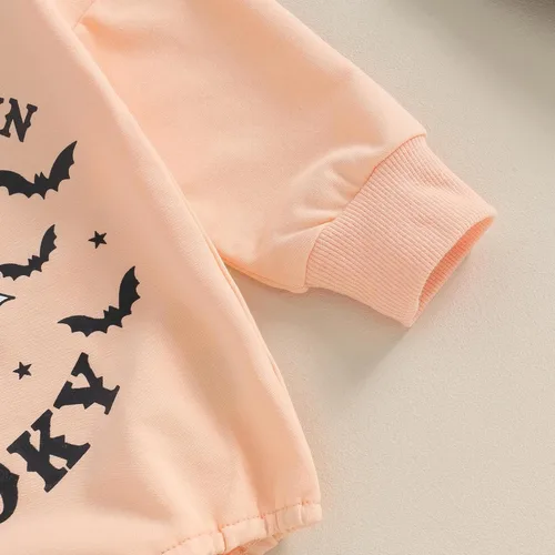 Miniatura 68 de Adobabirl Traje de Halloween para bebé, sudadera de fantasma, calabaza, mameluco, suéter de gran tamaño, lindo para otoño e invierno