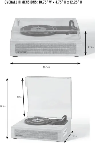 Miniatura 9 de Tocadiscos Crosley CR6042A-NA Scout de 3 velocidades con Bluetooth y bocinas integradas, color natural
