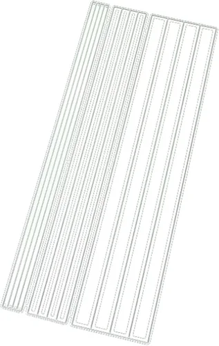 Mvchifay Plantillas de metal para álbumes de recortes, herramientas de bricolaje, manualidades, acero al carbono, plantilla de grabado para hacer