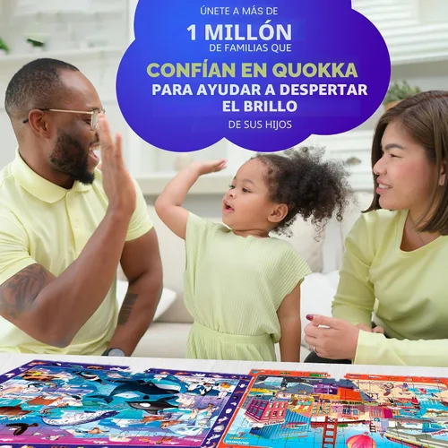 Miniatura 2 de QUOKKA Rompecabezas para niños de 4 a 6 años - 4 x 60 rompecabezas para niños pequeños de 5 a 8 años - Juguetes educativos de busca y encuentra