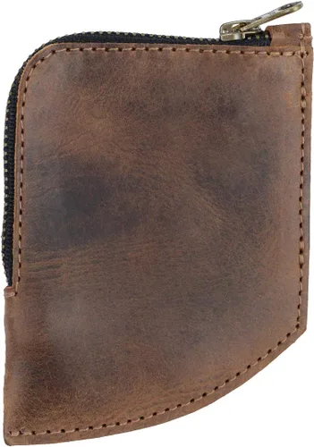 Miniatura 2 de Hide & Drink, Billetera de bolsillo EDC, organizador de efectivo curvado, soporte para tarjetas frontal delgado, clip para dinero, cuero de grano