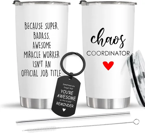 Regalos de agradecimiento de Navidad - Regalos del coordinador del caos para mujeres, enfermera, mamá, compañeras de trabajo, gerentes Apreciación