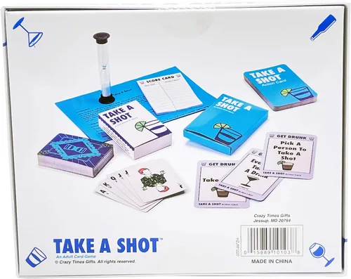 Miniatura 2 de Island Dogs Juego de cartas Take A Shot: el mejor juego de beber para fiestas incluye temporizador, tarjetas y tarjeta de puntuación, una adición