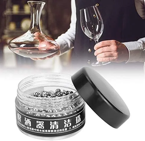 Miniatura 3 de Cuentas, 500 cuentas de decantador de acero inoxidable, bolas reutilizables para decantadores de vino, copas, vasos, jarrones