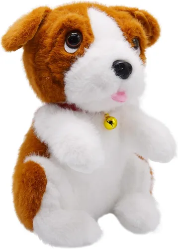 Miniatura 10 de Adorable animal de peluche de Beagle ultrasuave y esponjoso, peluche de perro pequeño con lengua rosa diminuta que asoma, regalos encantadores