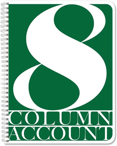 Miniatura 7 de BookFactory Libro de contabilidad de 2 columnas/libro de cuentas/libro de contabilidad/cuaderno (libro columnar de dos columnas) – tapa dura
