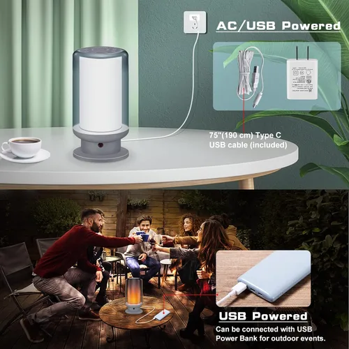 Miniatura 5 de Lámparas LED de mesa que cambian de color, lámpara de noche regulable con control remoto, lámpara de escritorio enchufable para dormitorio, sala