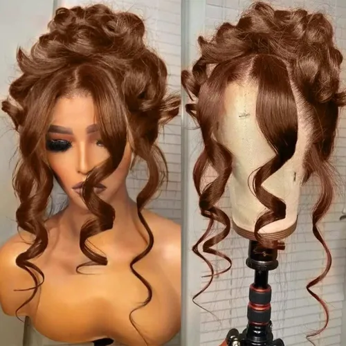 Miniatura 11 de ten chopsticks Peluca de cabello humano brasileño brasileño ondulado HD transparente de 13 x 6 pulgadas, densidad de cabello humano Remy 180, Peluca