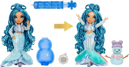 Miniatura 2 de Rainbow High Winter Wonderland Skyler - Muñeca de moda azul de 11 pulgadas con nieve mágica oculta en la ropa que se infla con agua, y kit de muñeco