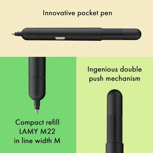 Miniatura 5 de LAMY Pico - Bolígrafo negro mate, a base de aceite, L288