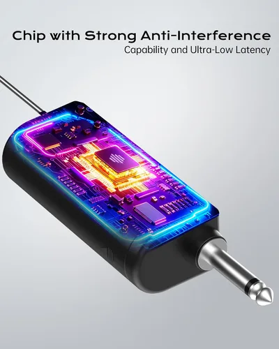 Miniatura 5 de Micrófono inalámbrico, silencio de un solo toque e iluminación RGB dinámica, micrófono dinámico de mano dual de grado profesional, alcance ultra