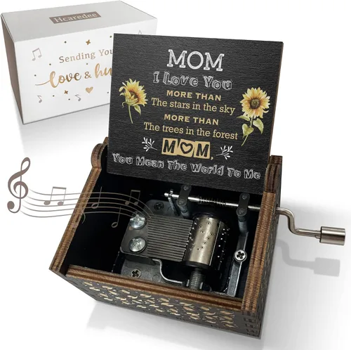 Miniatura 6 de Caja de música de regalo para tía de sobrina o sobrina tía, regalo de cumpleaños, regalos para tía, regalos para tía, cajas musicales de madera