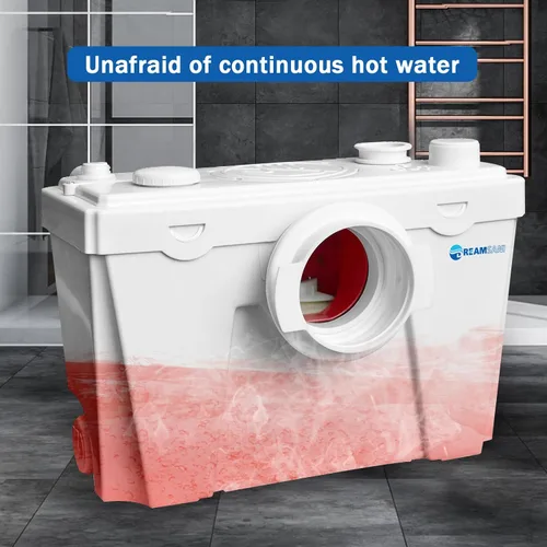 Miniatura 4 de Bomba maceradora de 500 W para macerar la bomba de alcantarillado del inodoro con 4 entradas de agua aguas residuales domésticas baño fregadero