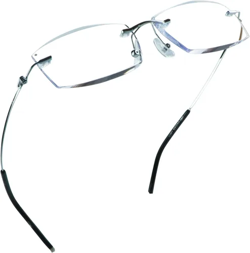 Miniatura 10 de LifeArt Gafas de lectura con bloqueo de luz azul, anti rayos azules, reducen la fatiga ocular, marco sin montura con diamante elegante