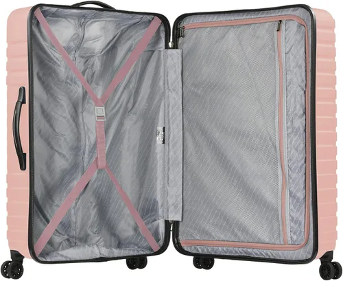 Miniatura 4 de U.S. Traveler Boren - Maleta de viaje de policarbonato resistente con 8 ruedas giratorias, asa de aluminio