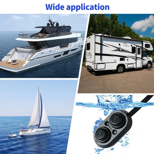 Miniatura 7 de Interruptor de ajuste para barco, interruptor de ajuste e inclinación Haoguo con IP67 impermeable, adecuado para barcos de pesca, yates, barcos Negro