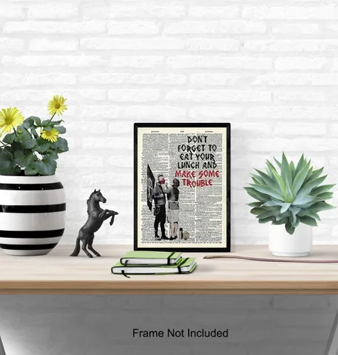 Miniatura 4 de Banksy Make Some Trouble - Impresión artística de pared en la foto de la página de diccionario, es un gran regalo para decoración del hogar, sala