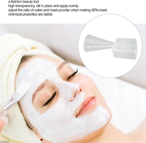 Miniatura 3 de 10 Uds. DIY máscara facial taza de medición multifuncional precisa máscara de cuchara herramienta de mezcla con escala para el hogar spa hacer