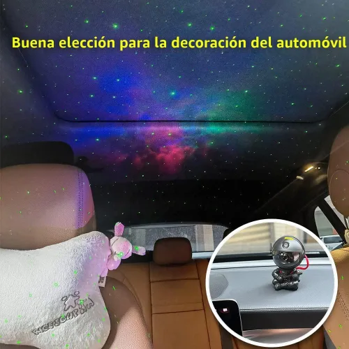 Miniatura 6 de SHJQJJLBCQ Proyector de galaxia, proyector de estrellas de astronauta, luz nocturna para niños, para dormitorio, sala de juegos para adultos, techo