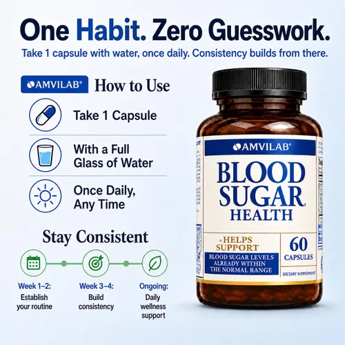 Miniatura 4 de Blood Sugar Health Natural 20 hierbas y vitaminas con canela, ácido alfa lipoico para apoyar la salud, sin OMG, para hombres y mujeres, soporta