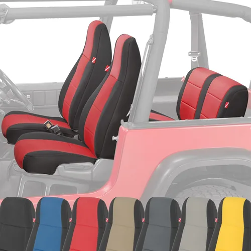Miniatura 22 de Diver Down Neoprene Seat Cover Set - Fits Jeep YJ 1987-1995 Wrangler - Front and Back Seat Set - Waterproof Custom Fit - Soft Padded Cushion Feel