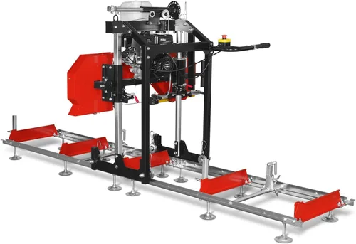 Miniatura 11 de MechMaxx Aserradero portátil de 18'', motor de gasolina DUCAR 212cc 7HP, ancho de tablero de 15'' y grosor de tablero de 7'', longitud de pista