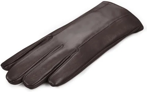 Miniatura 5 de MGGMOKAY Guantes de cuero para hombre, guantes de invierno de piel de oveja con forro