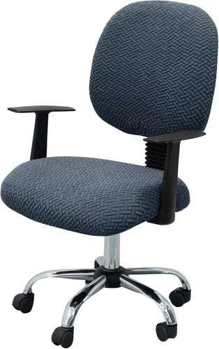 Miniatura 16 de MIFXIN - Fundas elásticas para silla de oficina de Jacquard, 2 piezas para sillas de escritorio o de la computadora, protector universal
