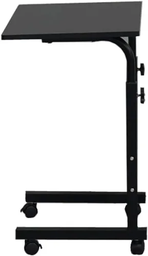 Miniatura 4 de Henf Mesa auxiliar móvil para sofá, mesa de cama rodante, mesa de aperitivos, altura ajustable, soporte para computadora portátil, escritorio