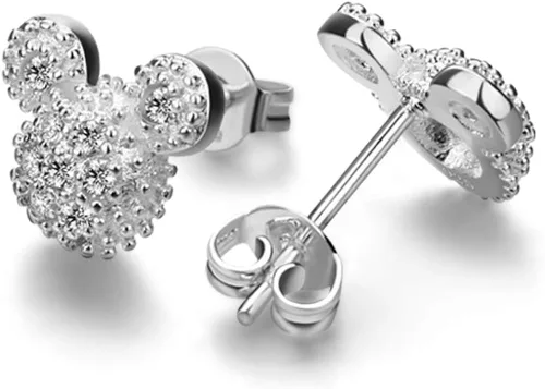 Aretes clásicos de plata 925 para mujer, 100 % de plata 925 mate, aretes de plata italiana para niñas, joyería no alérgica, 0.3 pulgadas 0.4