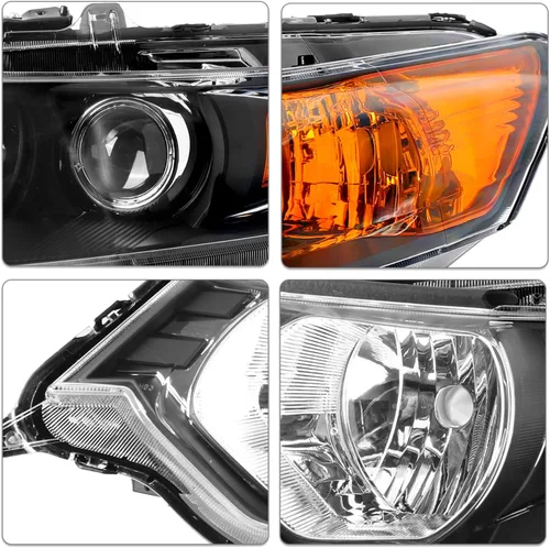 Miniatura 4 de SOCKIR - Para Acura TSX 2009-2014 [modelo HID/Xenón/Balastro de fábrica] Conjunto de faros delanteros de proyector Par de reemplazo