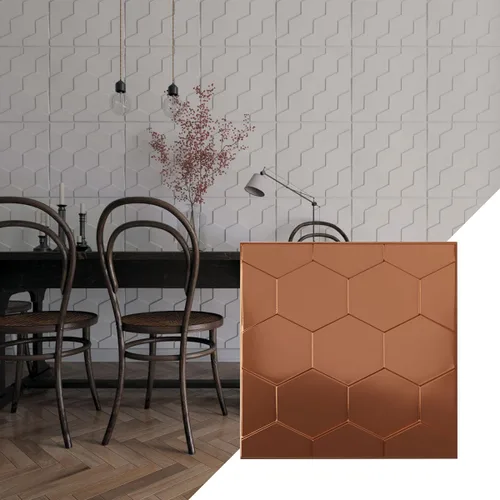 Miniatura 23 de Ekena Millwork WP20X20HBWH 19 5/8 pulgadas de ancho x 19 5/8 pulgadas de alto Panal EnduraWall Decorativo 3D Panel de Pared Cubre 2.67 pies cuadrados