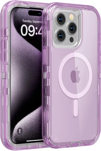Miniatura 81 de Follaroma para iPhone 17 Pro Max, Funda Compatible con MagSafe, Funda Magnética Transparente de Doble Capa, Funda Resistente Anti-Caída y a Prueba