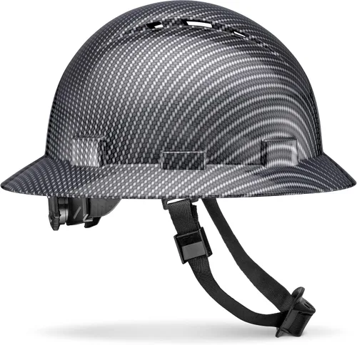 Casco de ala completa actualizado, ventilado, acolchado, aprobado por la OSHA Tipo 1 Clase C para trabajos de construcción, cascos de construcción