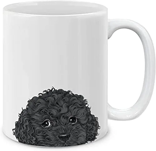 Miniatura 12 de MUGBREW Black Merle Border Collie - Taza de café de cerámica para perro, 11 onzas Black Merle Border Collie Perro