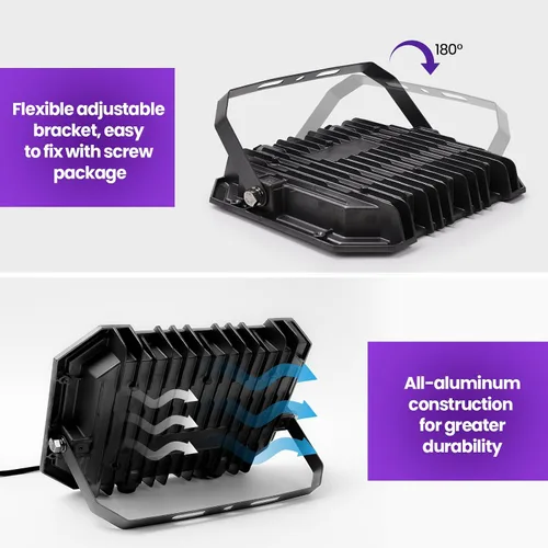 Miniatura 6 de Paquete de 2 Luces Negras LED de 30W, Luz de Inundación de Luz Negra con Interruptor de Encendido/Apagado Cable de 6.7 Pies, Luces Negras