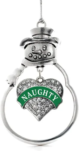 Miniatura 190 de Inspired Silver - Big Sis - Adorno de Navidad plateado - Adorno de árbol de Navidad con dije de corazón con circonita cúbica - Decoración colgante