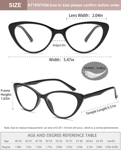 Miniatura 3 de EYEURL Paquete de 4 lentes de lectura para mujer, ojo de gato, bloqueo de luz azul, lectura de moda con bisagra de resorte, anteojos de lectura 4