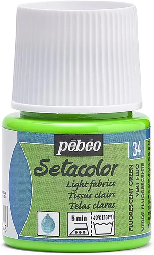Miniatura 65 de Pebeo Setacolor - Pintura para tela (opaca, 45 ml), color dorado perla