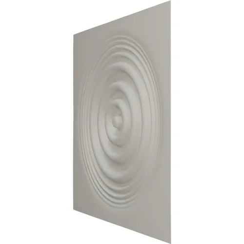 Miniatura 4 de Ekena Millwork 19 5/8 pulgadas de ancho x 19 5/8 pulgadas de alto, Shallow EnduraWall Panel decorativo de pared 3D, carbón