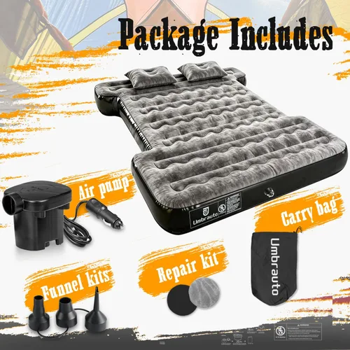 Miniatura 2 de Umbrauto Truck Bed Air Mattress Inflatable Pickup Camping Airbed for 5.5-5.8ft Full Size Short Truck Bed Road Trip Sleeping Pad with Pump for