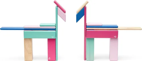 Miniatura 9 de Conjunto de 24 bloques magnéticos de madera de Tegu, talla única , Blossom