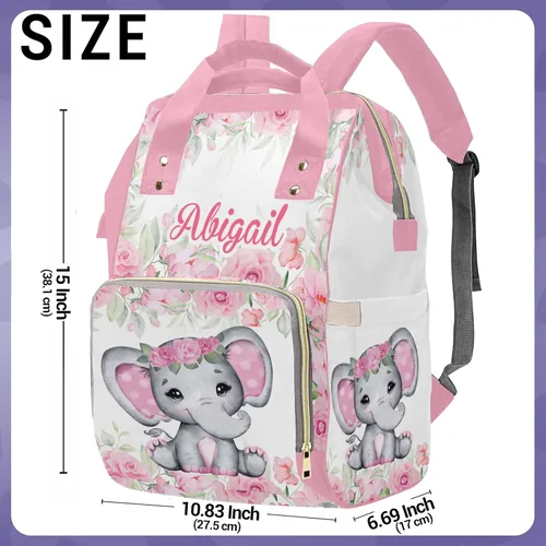 Miniatura 4 de Newcos Bolsa de pañales personalizada para lactancia, bolsa de pañales para bebé, mochila de viaje casual para mamá, Mochilas Daypack 0317-3